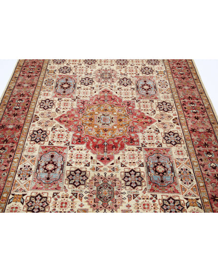 Ziegler 5' 7" X 7' 10" Hand Knotted Wool Rug 5' 7" X 7' 10" (170 X 239) / Ivory / Wool