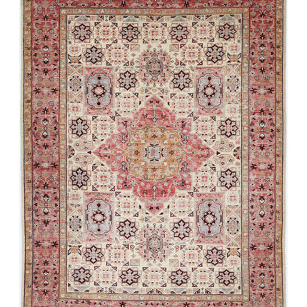 Ziegler 5' 7" X 7' 10" Hand Knotted Wool Rug 5' 7" X 7' 10" (170 X 239) / Ivory / Wool