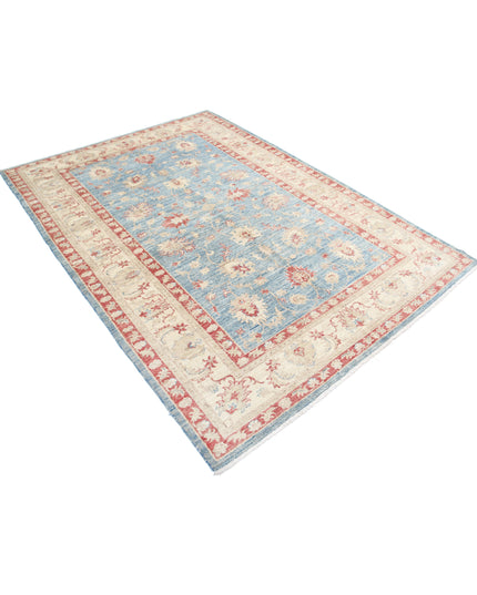 Ziegler 5' 7" X 7' 10" Hand Knotted Wool Rug 5' 7" X 7' 10" (170 X 239) / Blue / Wool