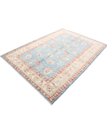 Ziegler 5' 7" X 7' 10" Hand Knotted Wool Rug 5' 7" X 7' 10" (170 X 239) / Blue / Wool