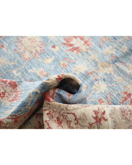 Ziegler 5' 7" X 7' 10" Hand Knotted Wool Rug 5' 7" X 7' 10" (170 X 239) / Blue / Wool