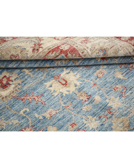 Ziegler 5' 7" X 7' 10" Hand Knotted Wool Rug 5' 7" X 7' 10" (170 X 239) / Blue / Wool