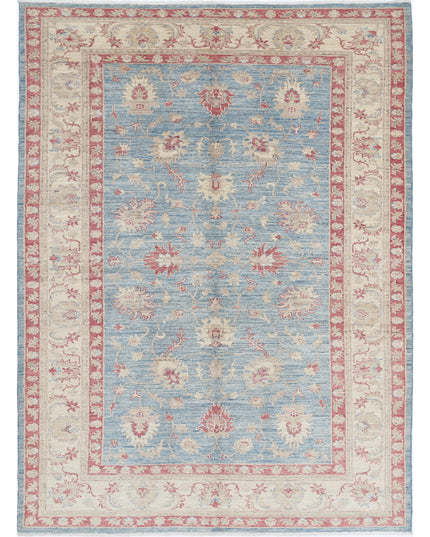 Ziegler 5' 7" X 7' 10" Hand Knotted Wool Rug 5' 7" X 7' 10" (170 X 239) / Blue / Wool