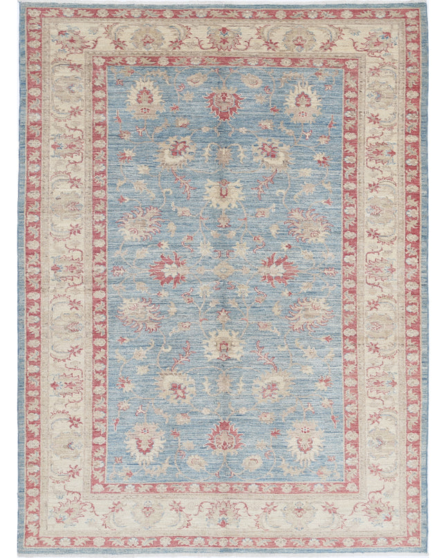 Ziegler 5' 7" X 7' 10" Hand Knotted Wool Rug 5' 7" X 7' 10" (170 X 239) / Blue / Wool