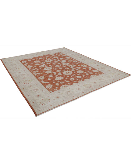 Ziegler 7' 10" X 9' 7" Hand Knotted Wool Rug 7' 10" X 9' 7" (239 X 292) / Ivory / Wool