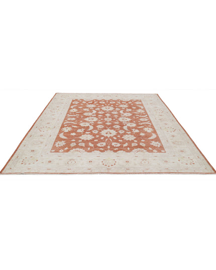 Ziegler 7' 10" X 9' 7" Hand Knotted Wool Rug 7' 10" X 9' 7" (239 X 292) / Ivory / Wool