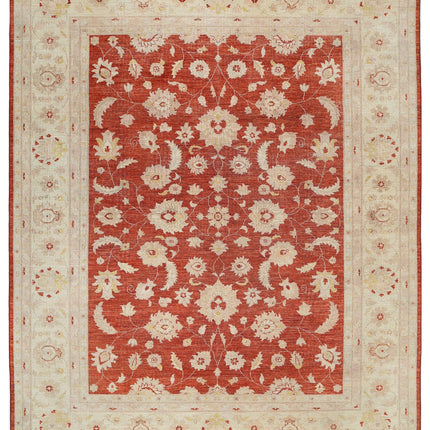 Ziegler 7' 10" X 9' 7" Hand Knotted Wool Rug 7' 10" X 9' 7" (239 X 292) / Ivory / Wool