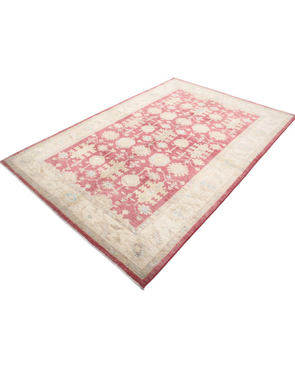 Ziegler 5' 6" X 8' 2" Hand Knotted Wool Rug 5' 6" X 8' 2" (168 X 249) / Red / Wool