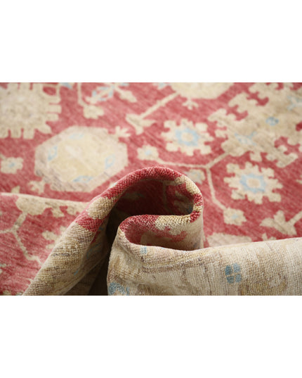 Ziegler 5' 6" X 8' 2" Hand Knotted Wool Rug 5' 6" X 8' 2" (168 X 249) / Red / Wool