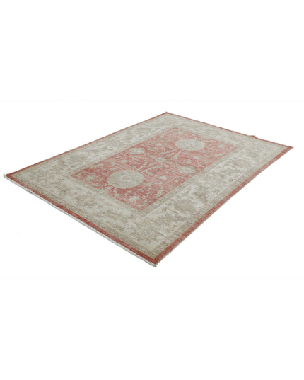 Ziegler 5' 6" X 7' 9" Hand Knotted Wool Rug 5' 6" X 7' 9" (168 X 236) / Red / Wool