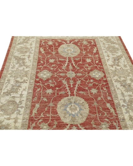 Ziegler 5' 6" X 7' 9" Hand Knotted Wool Rug 5' 6" X 7' 9" (168 X 236) / Red / Wool