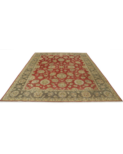 Ziegler 7' 7" X 9' 10" Hand Knotted Wool Rug 7' 7" X 9' 10" (231 X 300) / Red / Wool