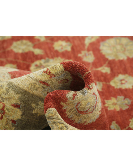 Ziegler 7' 7" X 9' 10" Hand Knotted Wool Rug 7' 7" X 9' 10" (231 X 300) / Red / Wool