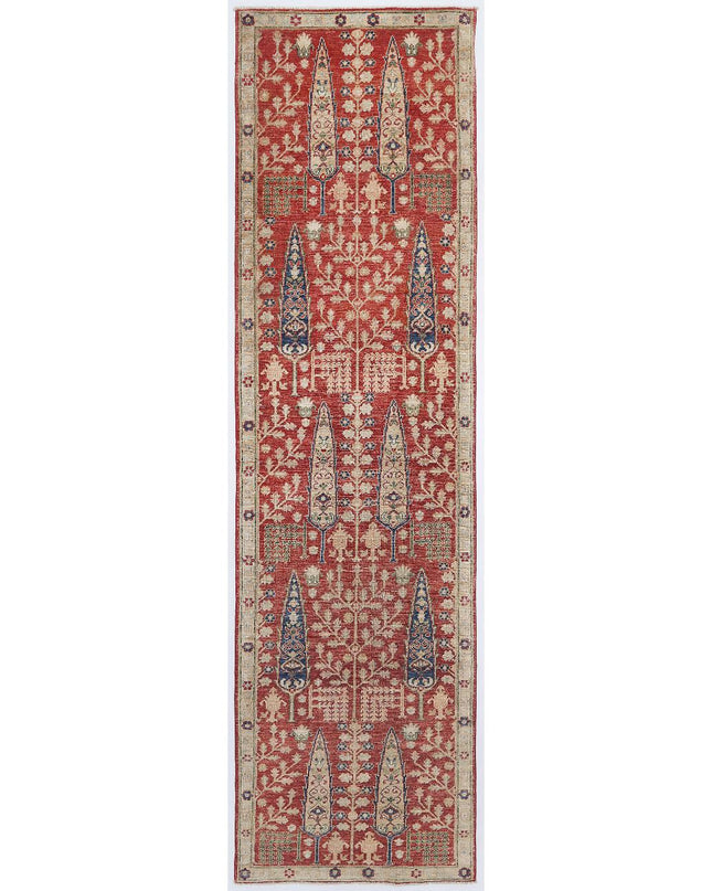Ziegler 2' 7" X 9' 9" Hand Knotted Wool Rug 2' 7" X 9' 9" (79 X 297) / Red / Wool