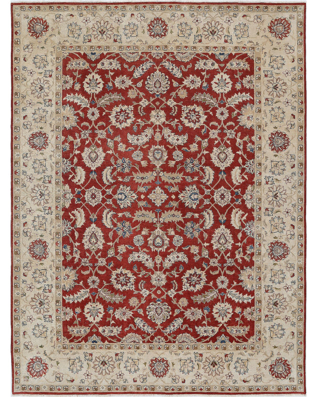 Ziegler 9' 0" X 12' 0" Hand Knotted Wool Rug 9' 0" X 12' 0" (274 X 366) / Rust / Wool