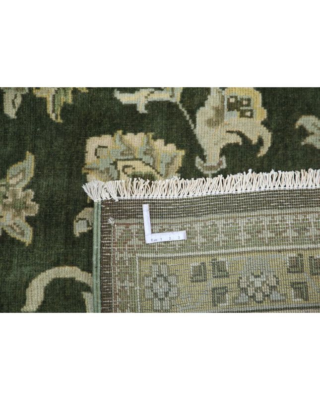 Ziegler 8' 9" X 12' 3" Hand Knotted Wool Rug 8' 9" X 12' 3" (267 X 373) / Green / Wool