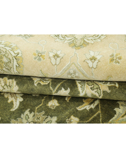 Ziegler 7' 11" X 9' 10" Hand Knotted Wool Rug 7' 11" X 9' 10" (241 X 300) / Green / Wool