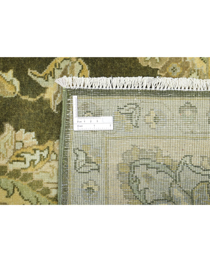 Ziegler 7' 11" X 9' 10" Hand Knotted Wool Rug 7' 11" X 9' 10" (241 X 300) / Green / Wool