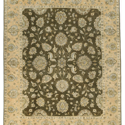 Ziegler 7' 11" X 9' 10" Hand Knotted Wool Rug 7' 11" X 9' 10" (241 X 300) / Green / Wool