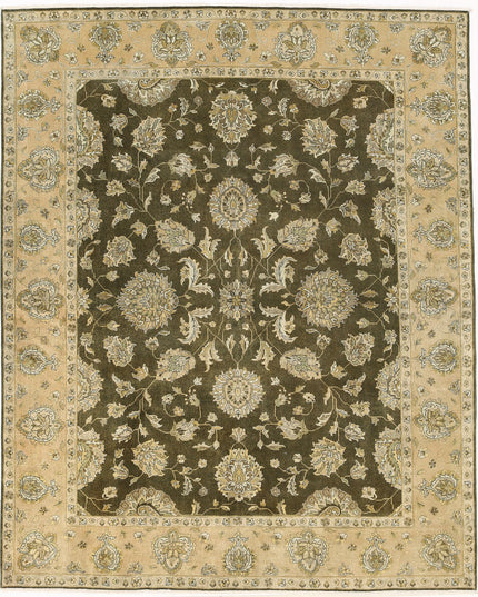 Ziegler 7' 11" X 9' 10" Hand Knotted Wool Rug 7' 11" X 9' 10" (241 X 300) / Green / Wool