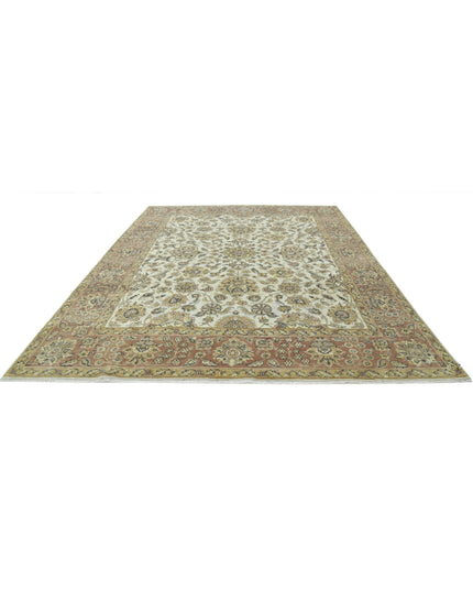 Ziegler 8' 11" X 11' 4" Hand Knotted Wool Rug 8' 11" X 11' 4" (272 X 345) / Ivory / Wool