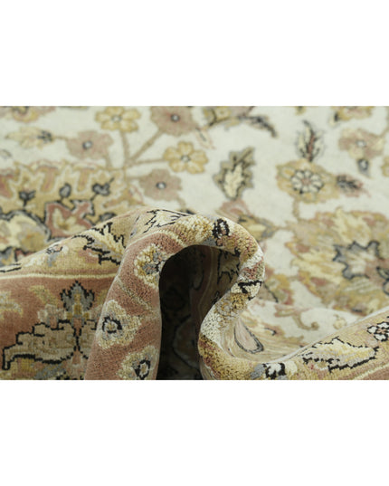 Ziegler 8' 11" X 11' 4" Hand Knotted Wool Rug 8' 11" X 11' 4" (272 X 345) / Ivory / Wool