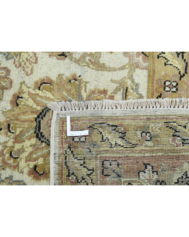 Ziegler 8' 11" X 11' 4" Hand Knotted Wool Rug 8' 11" X 11' 4" (272 X 345) / Ivory / Wool
