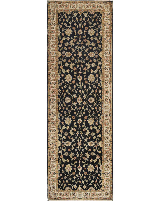 Ziegler 2' 6" X 7' 11" Hand Knotted Wool Rug 2' 6" X 7' 11" (76 X 241) / Black / Wool