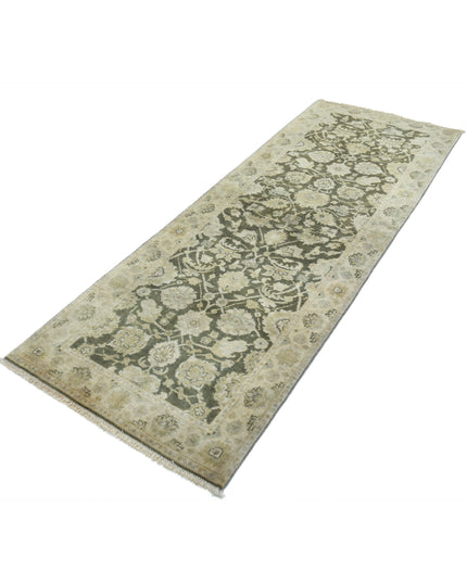 Ziegler 2' 7" X 7' 4" Hand Knotted Wool Rug 2' 7" X 7' 4" (79 X 223) / Green / Wool