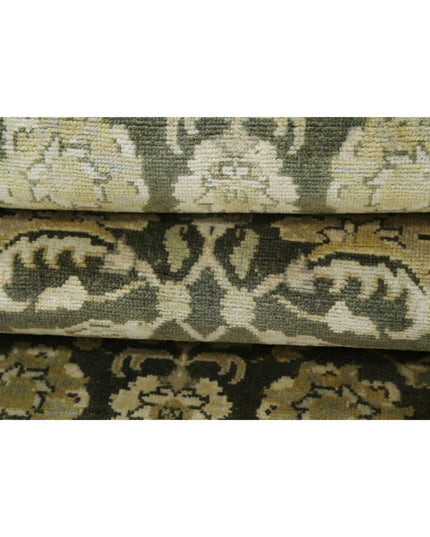 Ziegler 2' 7" X 7' 4" Hand Knotted Wool Rug 2' 7" X 7' 4" (79 X 223) / Green / Wool