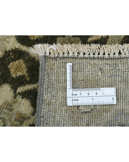 Ziegler 2' 7" X 7' 4" Hand Knotted Wool Rug 2' 7" X 7' 4" (79 X 223) / Green / Wool