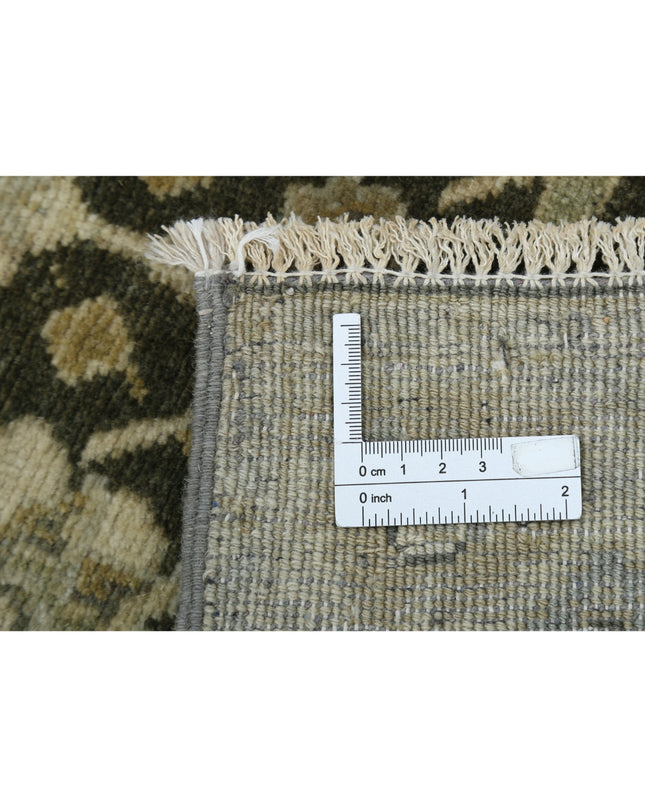 Ziegler 2' 7" X 7' 4" Hand Knotted Wool Rug 2' 7" X 7' 4" (79 X 223) / Green / Wool