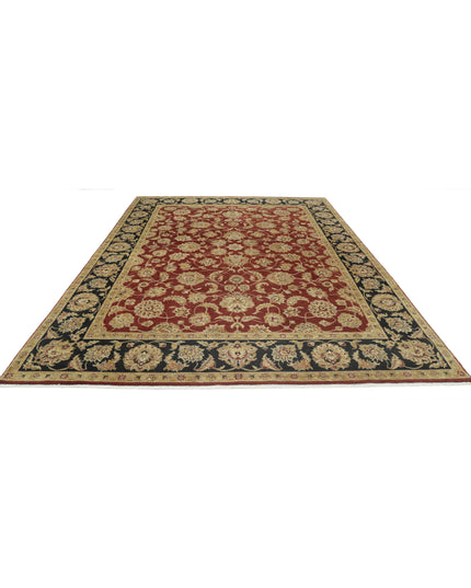 Ziegler 8' 10" X 11' 11" Hand Knotted Wool Rug 8' 10" X 11' 11" (269 X 363) / Rust / Wool