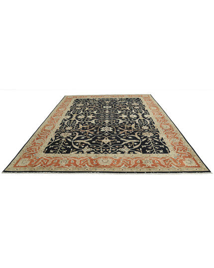 Ziegler 8' 9" X 12' 1" Hand Knotted Wool Rug 8' 9" X 12' 1" (267 X 368) / Black / Wool