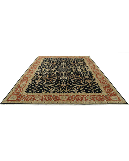 Ziegler 8' 9" X 12' 1" Hand Knotted Wool Rug 8' 9" X 12' 1" (267 X 368) / Black / Wool