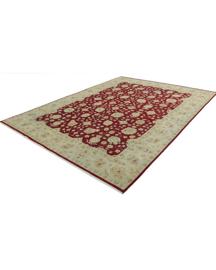 Ziegler 8' 10" X 11' 4" Hand Knotted Wool Rug 8' 10" X 11' 4" (269 X 345) / Red / Wool