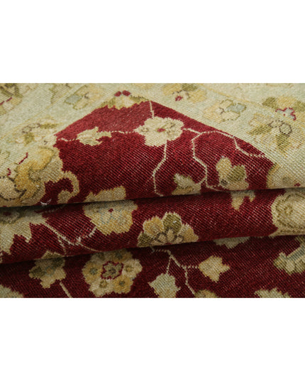 Ziegler 8' 10" X 11' 4" Hand Knotted Wool Rug 8' 10" X 11' 4" (269 X 345) / Red / Wool