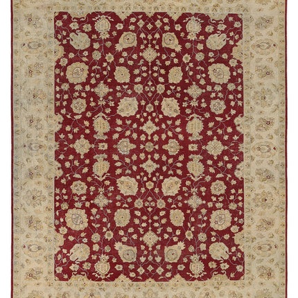 Ziegler 8' 10" X 11' 4" Hand Knotted Wool Rug 8' 10" X 11' 4" (269 X 345) / Red / Wool