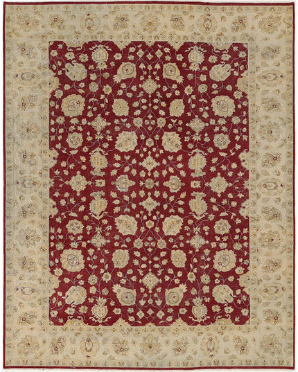 Ziegler 8' 10" X 11' 4" Hand Knotted Wool Rug 8' 10" X 11' 4" (269 X 345) / Red / Wool