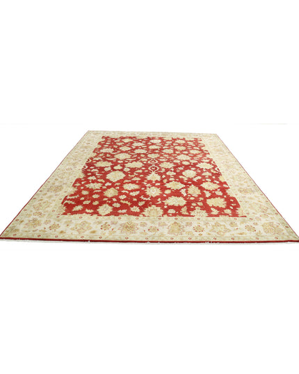 Ziegler 8' 10" X 11' 10" Hand Knotted Wool Rug 8' 10" X 11' 10" (269 X 361) / Rust / Wool