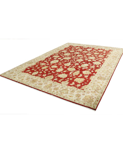 Ziegler 8' 10" X 11' 10" Hand Knotted Wool Rug 8' 10" X 11' 10" (269 X 361) / Rust / Wool