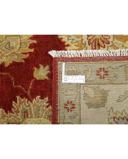 Ziegler 8' 10" X 11' 10" Hand Knotted Wool Rug 8' 10" X 11' 10" (269 X 361) / Rust / Wool