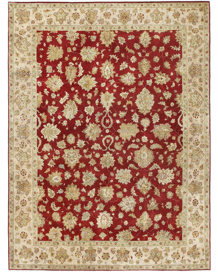Ziegler 8' 10" X 11' 10" Hand Knotted Wool Rug 8' 10" X 11' 10" (269 X 361) / Rust / Wool