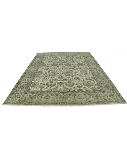 Ziegler 7' 10" X 9' 8" Hand Knotted Wool Rug 7' 10" X 9' 8" (239 X 295) / Ivory / Wool