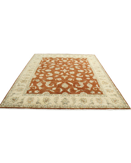 Ziegler 7' 11" X 10' 0" Hand Knotted Wool Rug 7' 11" X 10' 0" (241 X 305) / Rust / Wool