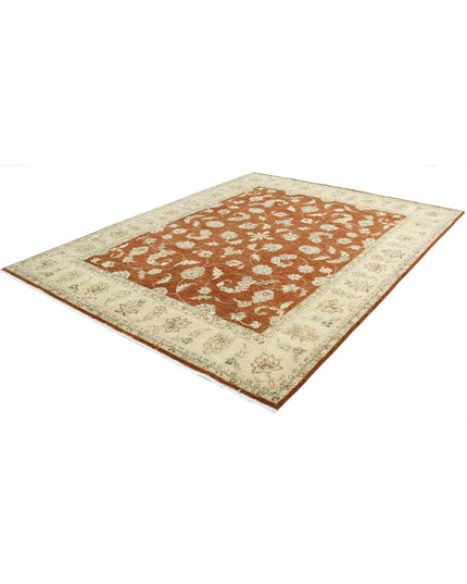 Ziegler 7' 11" X 10' 0" Hand Knotted Wool Rug 7' 11" X 10' 0" (241 X 305) / Rust / Wool
