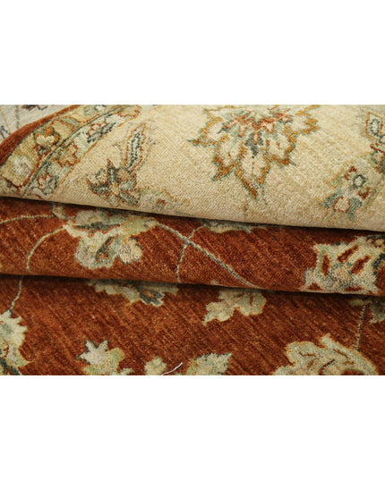 Ziegler 7' 11" X 10' 0" Hand Knotted Wool Rug 7' 11" X 10' 0" (241 X 305) / Rust / Wool