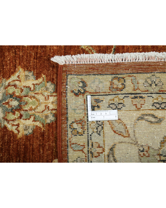 Ziegler 7' 11" X 10' 0" Hand Knotted Wool Rug 7' 11" X 10' 0" (241 X 305) / Rust / Wool