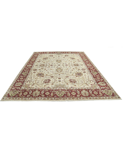Ziegler 8' 1" X 10' 3" Hand Knotted Wool Rug 8' 1" X 10' 3" (246 X 312) / Ivory / Wool