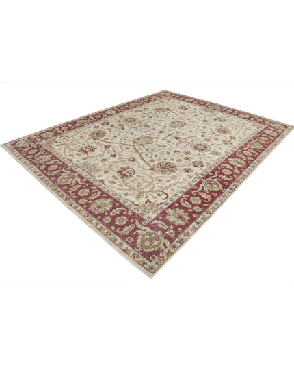 Ziegler 8' 1" X 10' 3" Hand Knotted Wool Rug 8' 1" X 10' 3" (246 X 312) / Ivory / Wool
